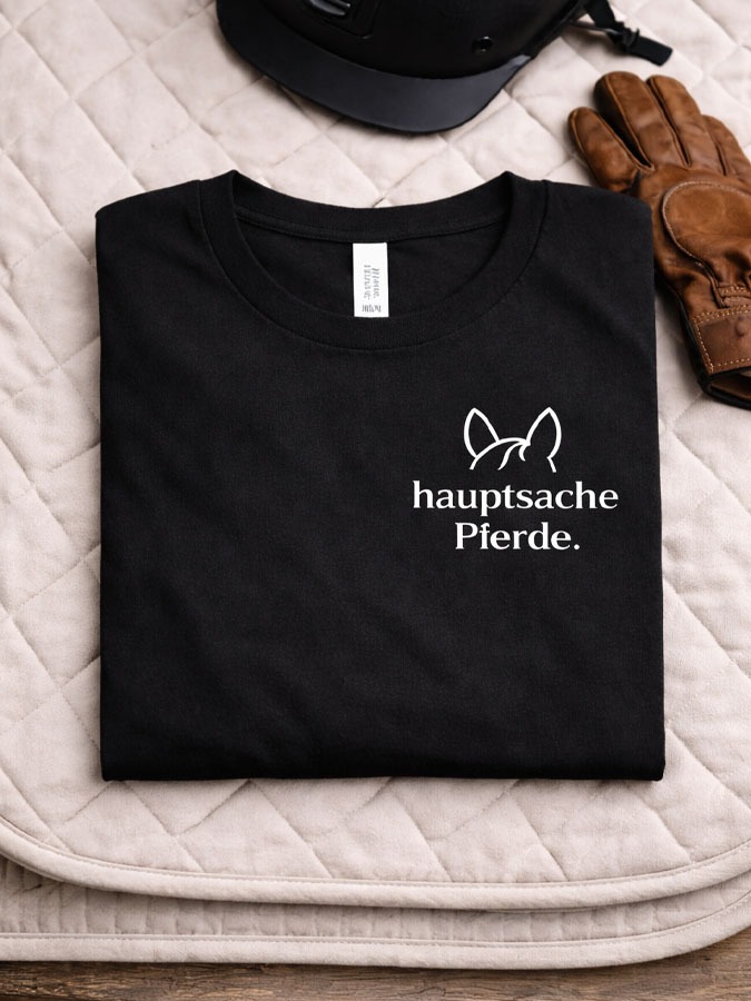 T-Shirt Stall-Shirt "Hauptsache Pferde"
