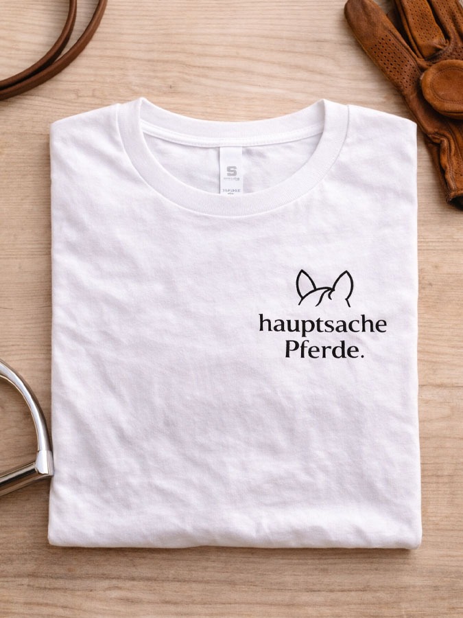 T-Shirt Stall-Shirt "Hauptsache Pferde" (Kopie)